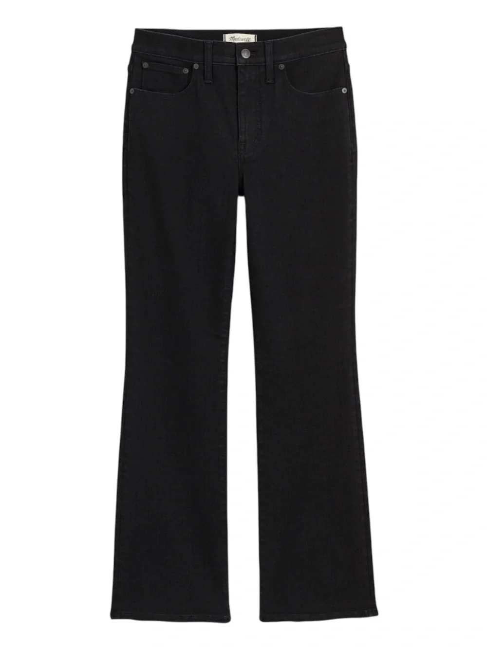 Madewell Jeans Tall Kick Out Crop Black Rinse Wash Mid Rise Women’s Size 33T